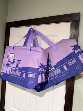 TWO (2) Trader Joe’s Purple Rain Cooler Bag